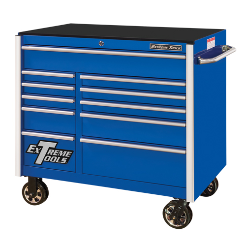 Armoire roulante pour outils s&eacute;rie RX, 11 tiroirs, 41-1/2" la x 25-1/2" p x 40-1/2" h, Bleu Infinity Industrial Services Inc.