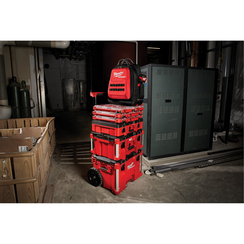 Sac &agrave; dos Packout, 15-3/4" lo x 11-4/5" la, Noir/Rouge, Balistique Infinity Industrial Services Inc.