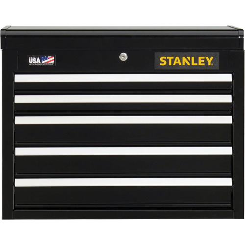300 Series Tool Chest, 26" W, 5 Drawers, Black Infinity Industrial Services Inc.
