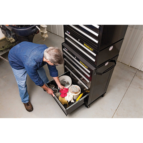 300 Series Middle Tool Chest, 26" W, 2 Drawers, Black Infinity Industrial Services Inc.