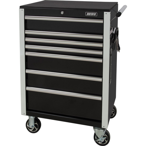 Chariot &agrave; outils &agrave; usage intensif, 7 tiroirs, 28" la x 22" p x 42-3/8" h, Noir Infinity Industrial Services Inc.
