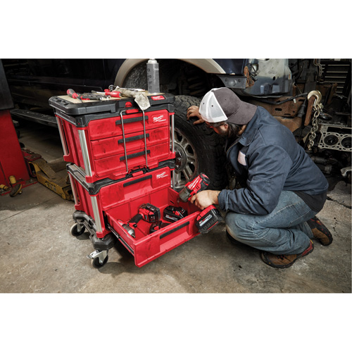 Boîte &agrave; outils avec 2 tiroirs Packout, 16-1/3" x 14-1/3" x 22-1/5", Rouge Infinity Industrial Services Inc.