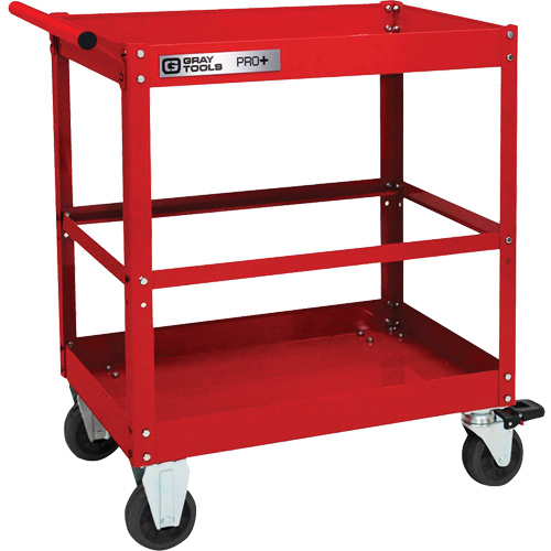 Chariot utilitaire robuste s&eacute;rie PRO+, 2 tiers, 30-1/5" x 38-1/3" x 19-1/2" Infinity Industrial Services Inc.