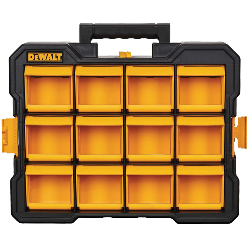 Flip-Bin Organizer, 3-7/8" W x 17-3/4" D x 13-7/8" H, Black/Yellow Infinity Industrial Services Inc.