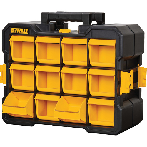 Flip-Bin Organizer, 3-7/8" W x 17-3/4" D x 13-7/8" H, Black/Yellow Infinity Industrial Services Inc.