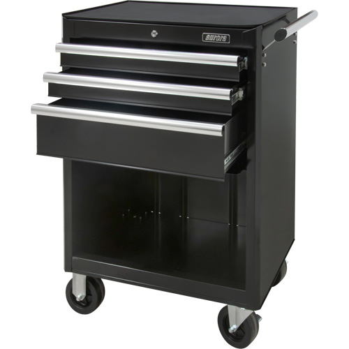 Industrial Tool Cart, 3 Drawers, 29-4/5" W x 21-1/5" D x 38-4/5" H, Black Infinity Industrial Services Inc.