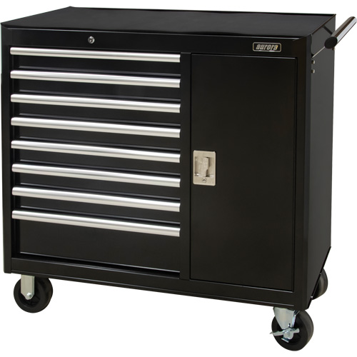 Industrial Tool Cart, 8 Drawers, 44-3/10" W x 21-1/10" D x 36-7/10" H, Black Infinity Industrial Services Inc.