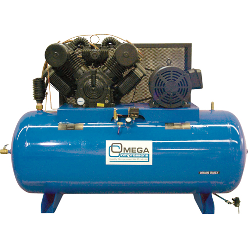 Industrial Series Air Compressors - Horizontal Compressor - Two Stages, 200 Gal. (240 US Gal) Infinity Industrial Services Inc.