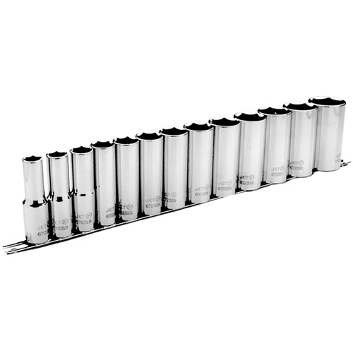 SS1213D-6 6-Point SAE Socket Set, 13 Pcs, 1/2" Drive Size, Deep Infinity Industrial Services Inc.