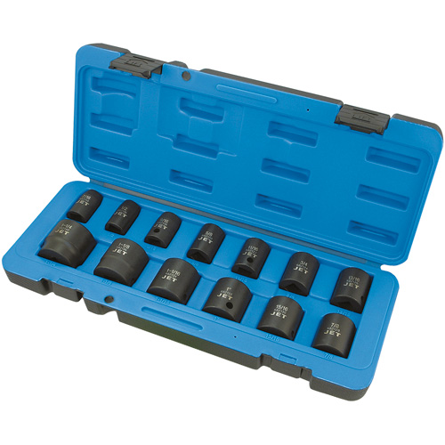 PS1312 6-Point SAE Socket Set, 13 Pcs, Impact, 1/2" Drive Size Infinity Industrial Services Inc.