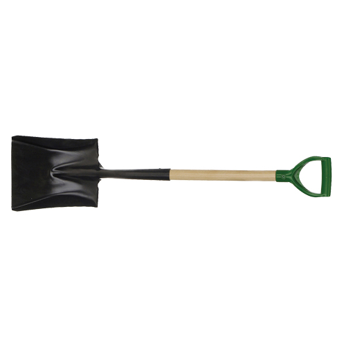 Pelle carr&eacute;e, Bois, Lame Acier durci, Manche en Prise en D, Longueur 29" Infinity Industrial Services Inc.