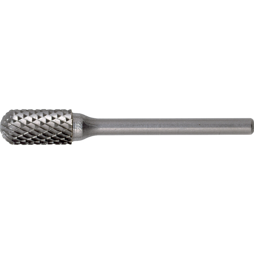 Solid Carbide Burrs - Cylinder Shape with Ball Nose, SC-3, 3/8" Dia., 3/4" Depth of Cut Infinity Industrial Services Inc.