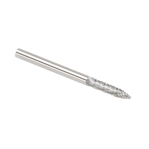 CLEVELAND Solid Carbide Burrs - Tree Shape Pointed End, SG-44, 3 mm Dia., 1/8" Shank Infinity Industrial Services Inc.