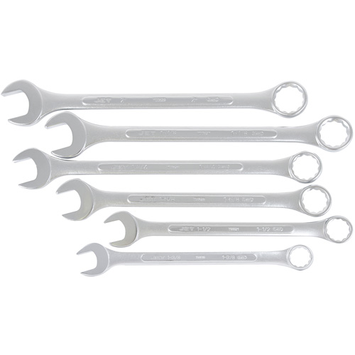 Fully Polished Long Pattern Combination Wrench Set, Combination, 6 Pieces, Imperial Infinity Industrial Services Inc.