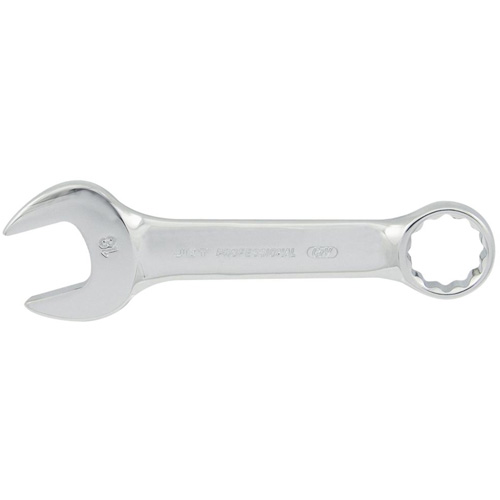 Fully Polished Stubby Combination Wrench, 12 Point, 10 mm, Chrome Finish Infinity Industrial Services Inc.