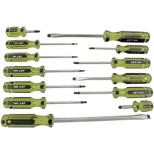 JHMSS-13 Jumbo Handle Mechanic's Screwdriver Set, 13 Pcs., Magnetic Infinity Industrial Services Inc.