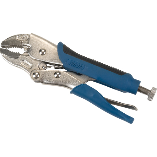 Locking Pliers with Wire Cutter, 7" Length, Curved Jaw Infinity Industrial Services Inc.
