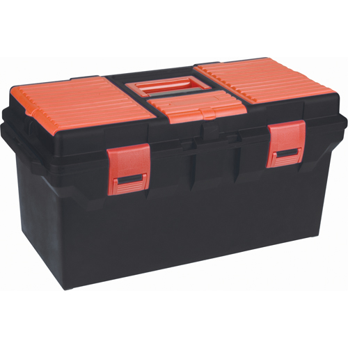 Plastic Tool Box, 22" W x 11" D x 10-1/2" H, Black Infinity Industrial Services Inc.