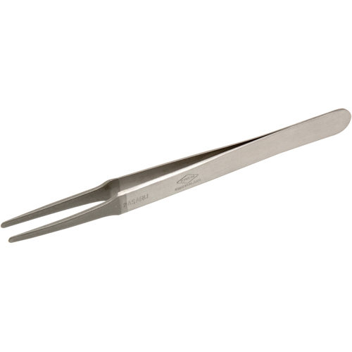 Tweezers - Flat Round Tips, Straight - 4.75" (120 mm) Infinity Industrial Services Inc.
