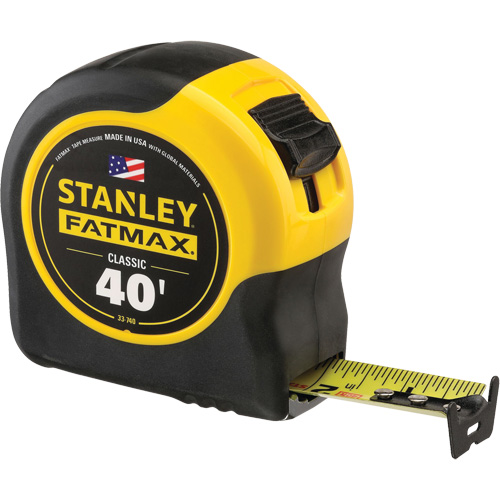 Ruban &agrave; mesurer FatMax avec rev&ecirc;tement BladeArmour, 1-1/4" x 40', Marques de goujon Imp&eacute;rial Infinity Industrial Services Inc.
