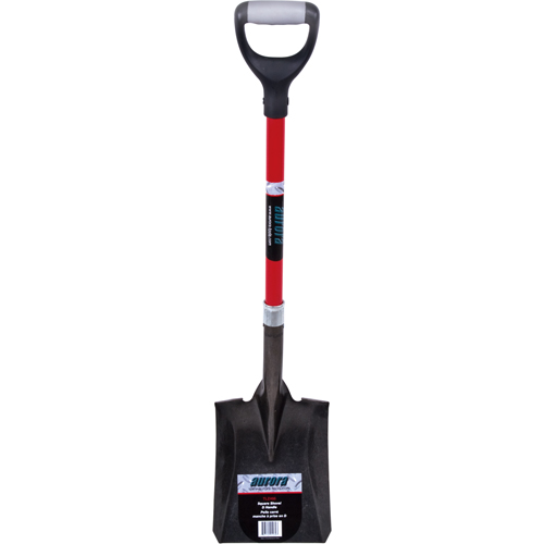 Heavy-Duty Square Shovel, Fibreglass, Carbon Steel Blade, D-Grip Handle, 29-1/2" Long Infinity Industrial Services Inc.