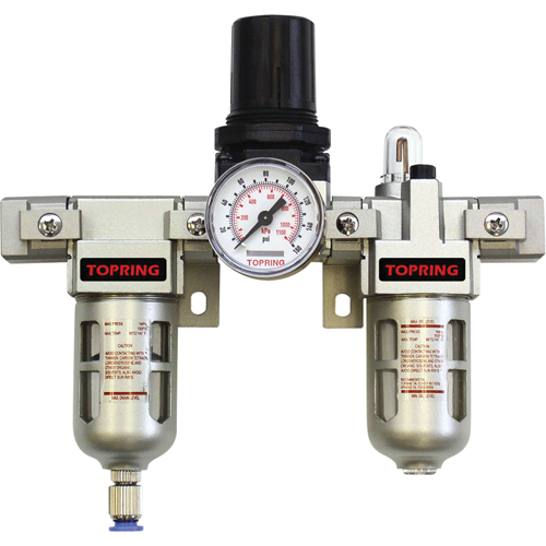 Filtreur/r&eacute;gulateur & lubrificateur modulaire Airflo (manom&egrave;tre compris), 1" NPTF Infinity Industrial Services Inc.