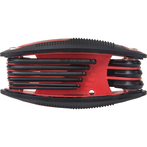 Ball End Fold-Up Hex Key Set, 9 Pcs., Imperial Infinity Industrial Services Inc.