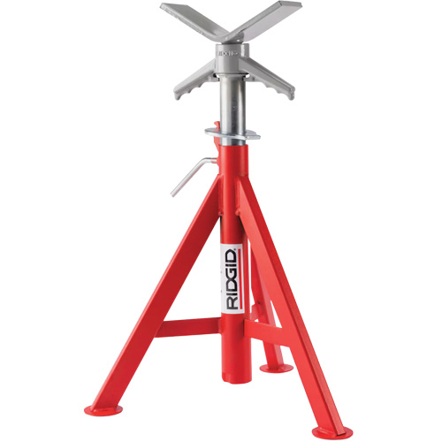 Supports de tuyaux abaiss&eacute; en V no VJ-98, 51-96 cm R&eacute;glage de la hauteur, 12" Capacit&eacute; max. de tuyau, 2500 lb Capacit&eacute; de charge max. Infinity Industrial Services Inc.