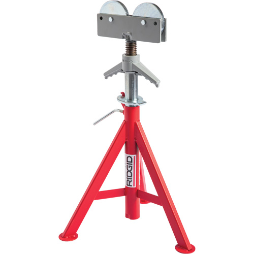 Roller Head Low Pipe Stand #RJ-98, 59-104 cm Height Adjustment, 12" Max. Pipe Capacity, 1000 lbs. Max. Weight Capacity Infinity Industrial Services Inc.