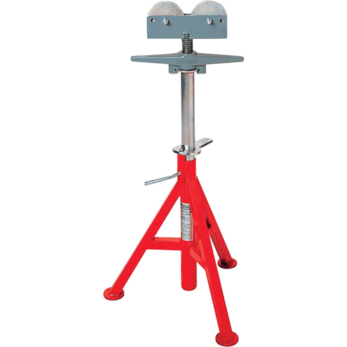 Roller Head  High Pipe Stand #RJ-99, 82-140 cm Height Adjustment, 12" Max. Pipe Capacity, 1000 lbs. Max. Weight Capacity Infinity Industrial Services Inc.