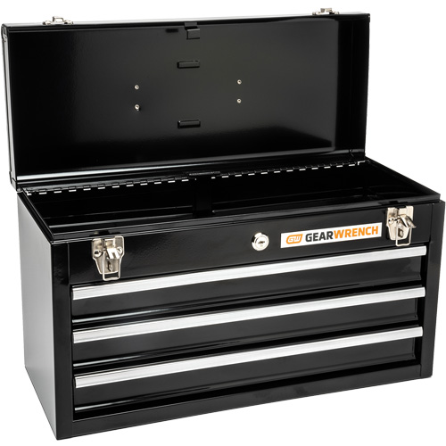 Portable Tool Box, 20" W, 3 Drawers, Black Infinity Industrial Services Inc.