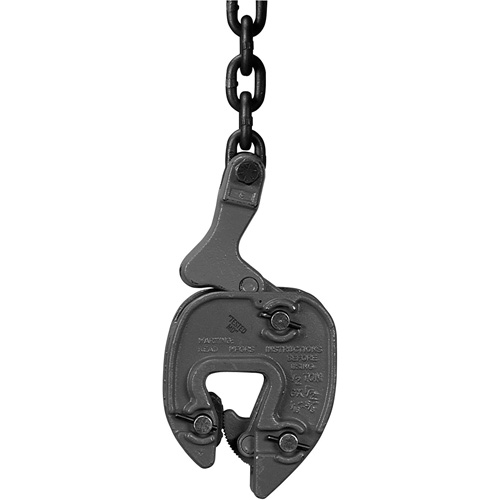 GX Plate Clamp with Chain Connector, 1000 lbs. (0.5 tons), 1/16" - 5/16" Jaw Opening Infinity Industrial Services Inc.