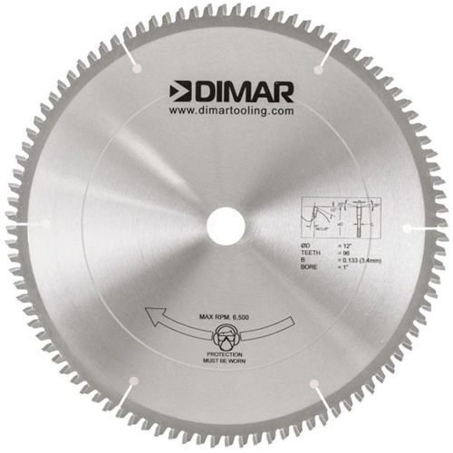 Lame de scie pour coupe de m&eacute;lamine, 12", 96 dents, Pour Bois Infinity Industrial Services Inc.