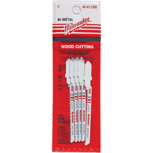 Lame de scie sauteuse, Bim&eacute;tal, Tige en T, 3" lo, 20 dents par pouce Infinity Industrial Services Inc.