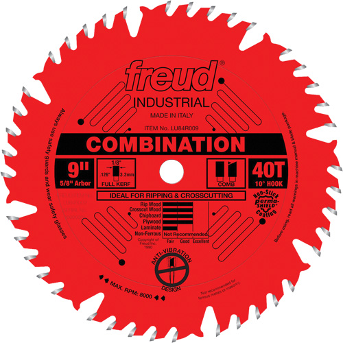 TCS Industrial Saw Blade - General Purpose, 9", 40 Teeth, Wood Use Infinity Industrial Services Inc.