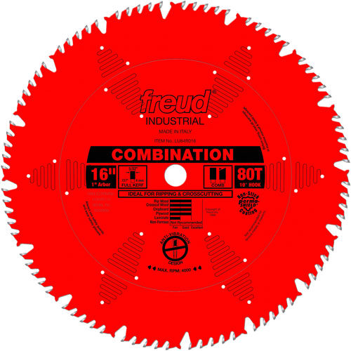 TCS Industrial Saw Blade - General Purpose, 16", 80 Teeth, Wood Use Infinity Industrial Services Inc.