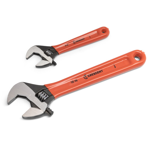 Black Oxide Wrench Set with Cushion Grips, Adjustable, 2 Pieces, Imperial and Metric Infinity Industrial Services Inc.