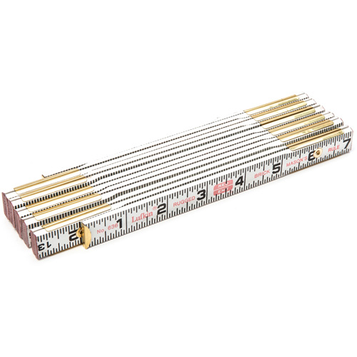 Red End&reg; Brick Mason Rule, 6' L, Wood, 1/16" Graduations Infinity Industrial Services Inc.