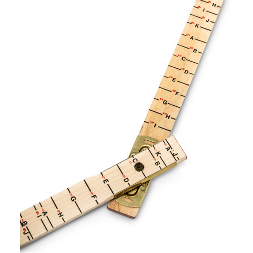 Red End&reg; Oversized Brick Mason Rule, 6' L, Wood, 1/16" Graduations Infinity Industrial Services Inc.
