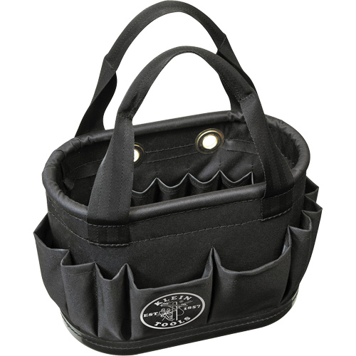 29-Pocket Hard-Body Aerial Bucket, 14" L x 10" H, Polyester, Black Infinity Industrial Services Inc.