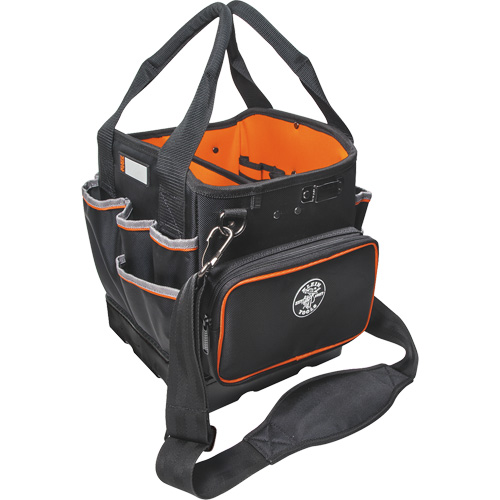 Tradesman Pro Tool Tote, Ballistic Nylon, 40 Pockets, Black/Orange Infinity Industrial Services Inc.