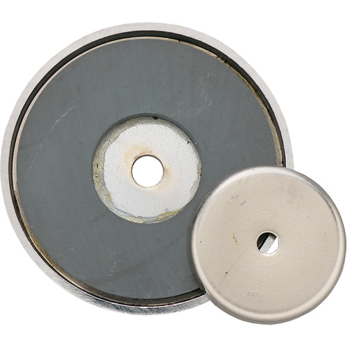 Ceramic Shallow Pot Magnet, 1-3/8" Dia., 12 lbs. Pull Infinity Industrial Services Inc.