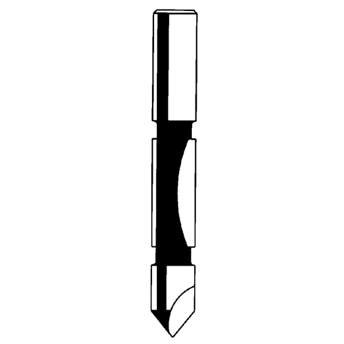 Router Bit - Panel Pilot Bit, 1/4" Dia., 3/4" H, 2-1/4" L, 1/4" Shank Infinity Industrial Services Inc.