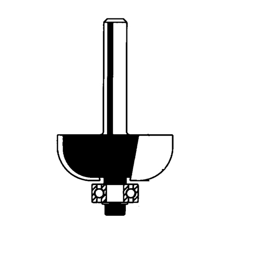 Router Bit - Cove Bit, 1/2" Dia., 1/4" Shank Infinity Industrial Services Inc.