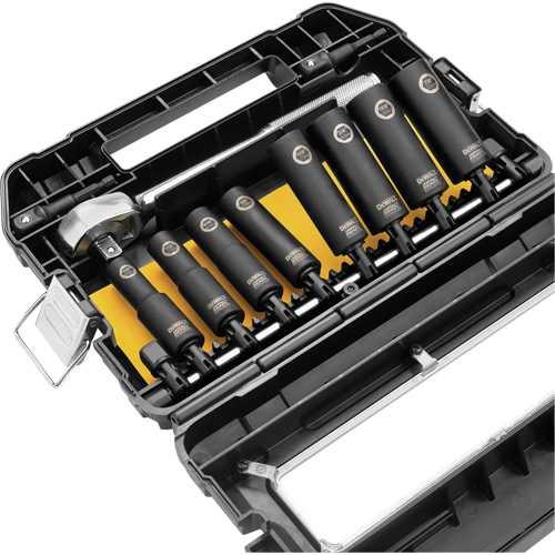 Ready Socket Set, 10 Pcs, Impact, 1/2" Drive Size Infinity Industrial Services Inc.