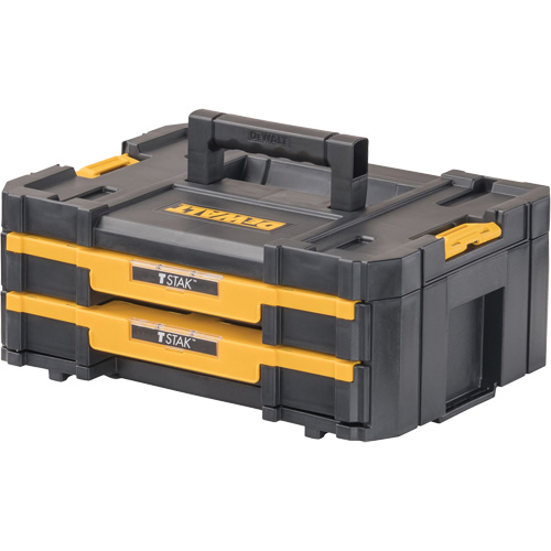 TSTAK&reg; IV Tool Box with Double Shallow Drawers, 16-1/4" x 12-1/4" x 6-3/8", Black Infinity Industrial Services Inc.