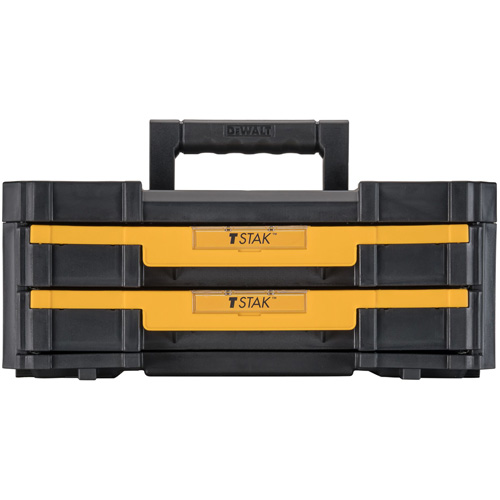 TSTAK&reg; IV Tool Box with Double Shallow Drawers, 16-1/4" x 12-1/4" x 6-3/8", Black Infinity Industrial Services Inc.
