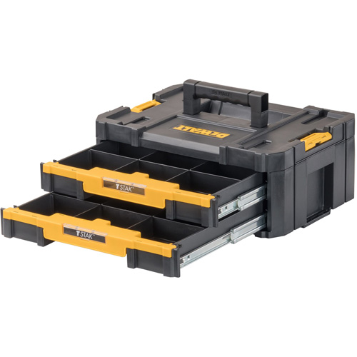 TSTAK&reg; IV Tool Box with Double Shallow Drawers, 16-1/4" x 12-1/4" x 6-3/8", Black Infinity Industrial Services Inc.