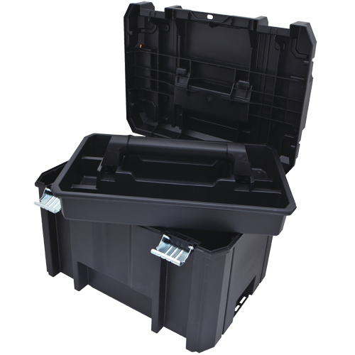Coffre &agrave; outils profond TSTAK, 17-1/4" x 13" x 11-7/8", Noir Infinity Industrial Services Inc.