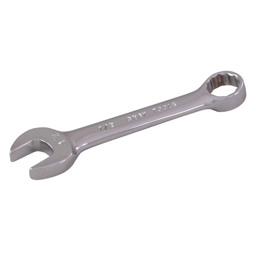 Cl&eacute; mixte courte, 12 pans, 1/4", Fini Chrome Infinity Industrial Services Inc.